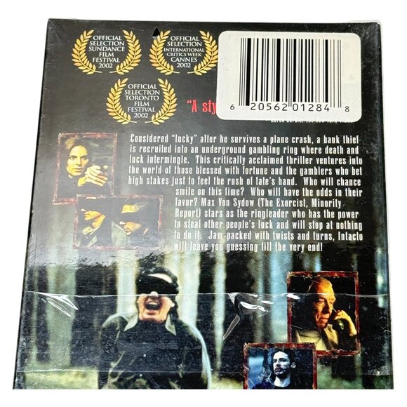 Intacto Vintage VHS New Sealed Juan Carlos Fresnadillo Thriller 2003 New Sealed - Picture 5 of 6